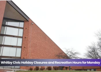 whitby civic holiday closures and recreation hours for monday