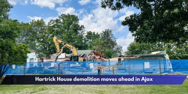 Hartrick House demolition moves ahead in Ajax