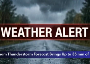 Durham Thunderstorm Forecast Brings Up to 35 mm of Rain