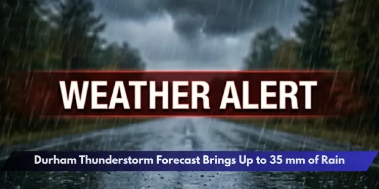 Durham Thunderstorm Forecast Brings Up to 35 mm of Rain