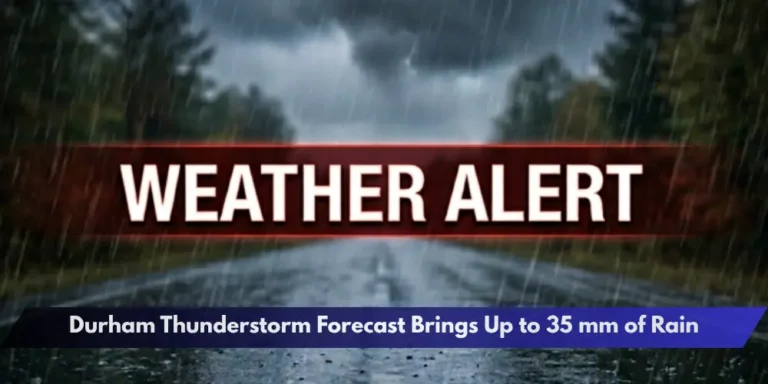 Durham Thunderstorm Forecast Brings Up to 35 mm of Rain
