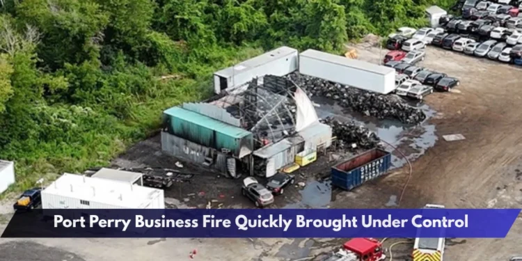 Port Perry Business Fire Quickly Brought Under Control