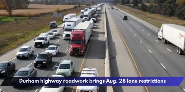 Durham highway roadwork brings Aug. 28 lane restrictions
