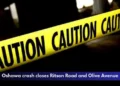 Oshawa crash closes Ritson Road and Olive Avenue