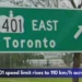 Highway 401 speed limit rises to 110 km/h across Durham