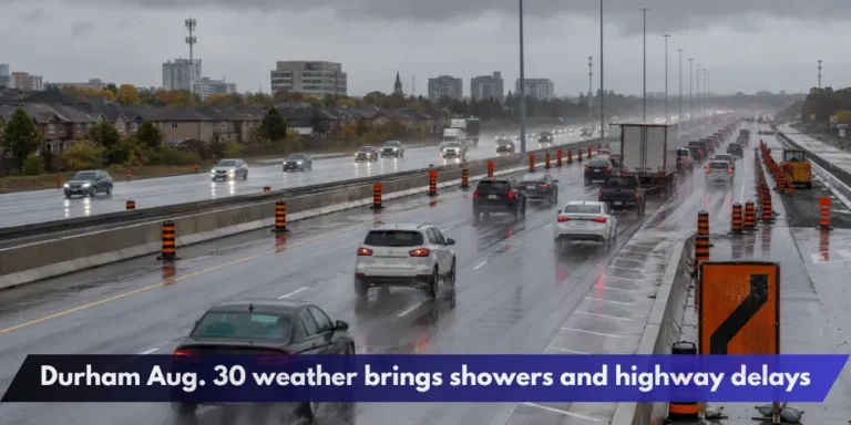 Durham Aug. 30 weather brings showers and highway delays