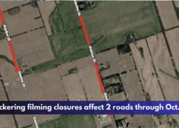 Pickering filming closures affect 2 roads through Oct. 9