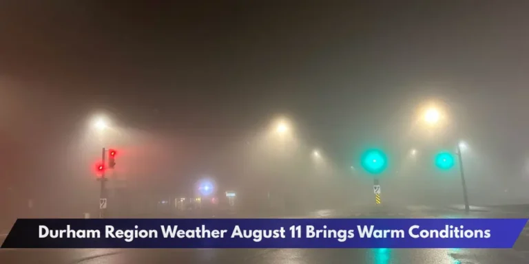 Durham Region Weather August 11 Brings Warm Conditions
