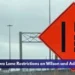 Oshawa Lane Restrictions on Wilson and Adelaide