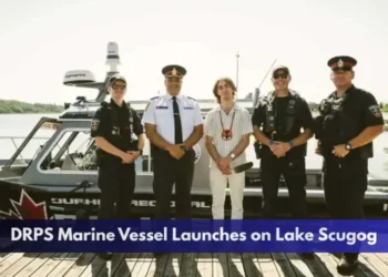 DRPS Marine Vessel Launches on Lake Scugog