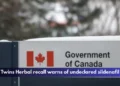 Twins Herbal recall warns of undeclared sildenafil
