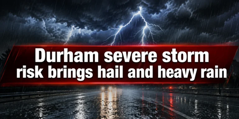 Durham severe storm risk brings hail and heavy rain