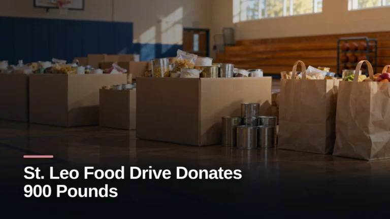 Original editorial featured image for: St. Leo Food Drive Donates 900 Pounds