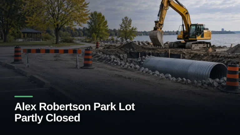 Original editorial featured image for: Alex Robertson Park Lot Partly Closed