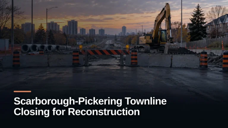 Original editorial featured image for: Scarborough-Pickering Townline Closing for Reconstruction