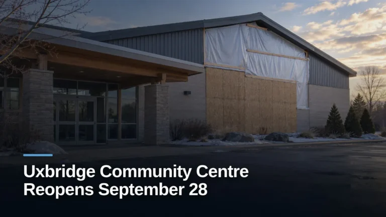 Original editorial featured image for: Uxbridge Community Centre Reopens September 28