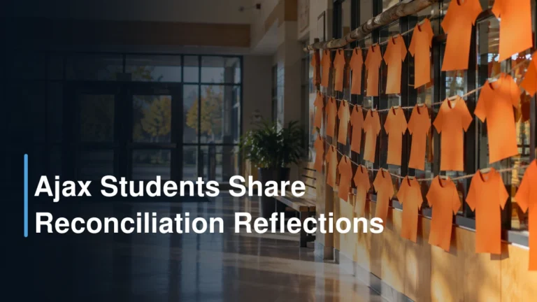 Ajax Students Share Reconciliation Reflections Ajax Students Share Reconciliation Reflections