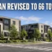 Ajax Townhouse Plan Revised From 81 to 66 Homes Conceptual low-rise townhomes representing the revised Ajax housing proposal