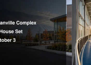 Modern recreation complex illustrating the Bowmanville Community Complex open house