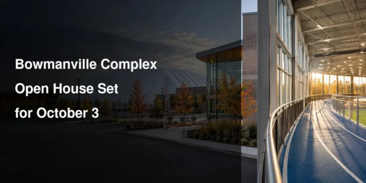 Bowmanville Complex Open House Set for October 3 Modern recreation complex illustrating the Bowmanville Community Complex open house