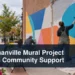 Bowmanville mural artists at work with the headline Bowmanville Mural Project Seeks Community Support
