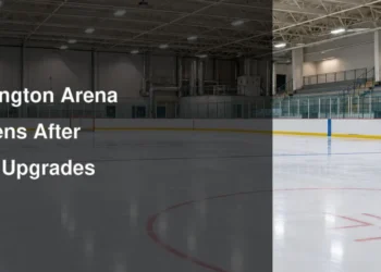 Renewed community ice rink illustrating the reopening of the Cannington arena