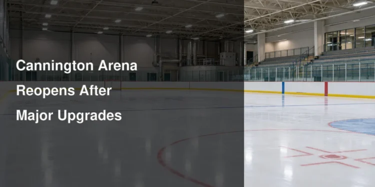 Renewed community ice rink illustrating the reopening of the Cannington arena