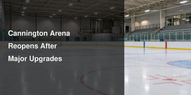 Renewed community ice rink illustrating the reopening of the Cannington arena