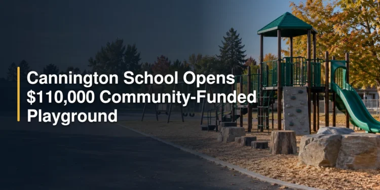 Cannington School Opens $110,000 Community-Funded Playground