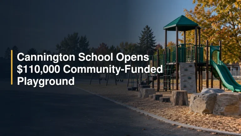 Cannington School Opens $110,000 Community-Funded Playground Cannington School Opens $110,000 Community-Funded Playground