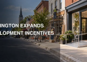 Historic Ontario downtown renovations representing Clarington Community Improvement Plan incentives