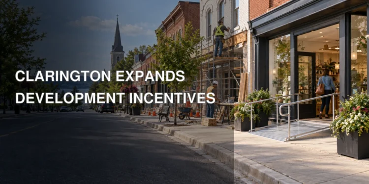 Historic Ontario downtown renovations representing Clarington Community Improvement Plan incentives