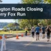 Community runners and an orderly Bowmanville road closure with the headline Clarington Roads Closing for Terry Fox Run