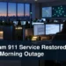 Durham 911 Service Restored After Morning Outage Emergency communications centre with the headline Durham 911 Service Restored After Morning Outage