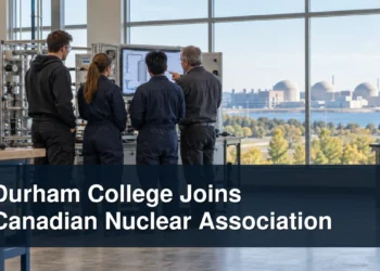Energy workforce training lab with the headline Durham College Joins Canadian Nuclear Association