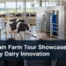Robotic dairy barn tour with the headline Durham Farm Tour Showcases Family Dairy Innovation