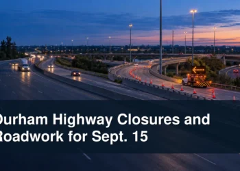 Durham highway interchange roadwork with the headline Durham Highway Closures and Roadwork for Sept. 15