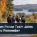 Durham Police Team Joins Ride to Remember Group cycling on a rural road with the headline Durham Police Team Joins Ride to Remember