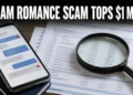 Phone messages and financial records illustrating a Durham romance-fraud investigation