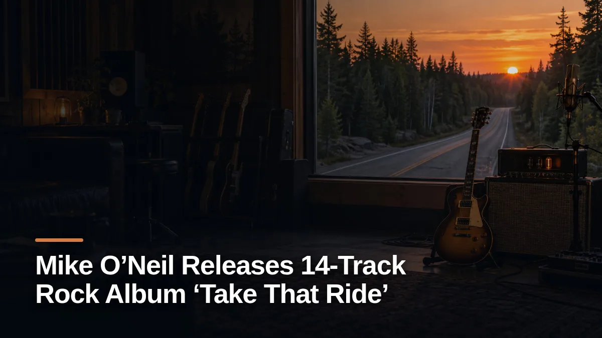 Original editorial featured image for: Mike O’Neil Releases 14-Track Rock Album ‘Take That Ride’