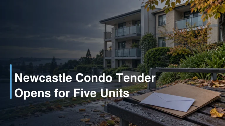 Newcastle Condo Tender Opens for Five Units