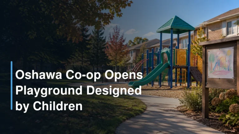 Oshawa Co-op Opens Playground Designed by Children