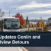 DRT Updates Conlin and Grandview Detours City bus detour scene with the headline DRT Updates Conlin and Grandview Detours