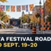 Downtown festival barricades with the headline Oshawa Festival Road Closures Set for Sept. 19-20