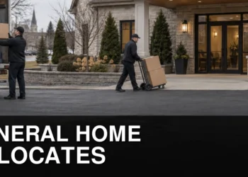 Respectful illustration of an Oshawa funeral home relocating operations