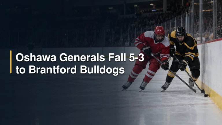 Oshawa Generals Fall 5-3 to Brantford Bulldogs