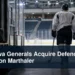 Generic junior hockey defenceman entering an arena with the headline Oshawa Generals Acquire Defenceman Jackson Marthaler