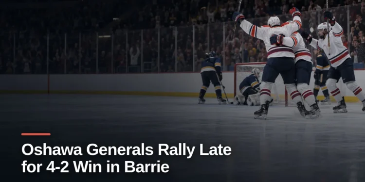 Original editorial featured image for: Oshawa Generals Rally Late for 4-2 Win in Barrie