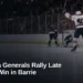 Oshawa Generals Rally Late for 4-2 Win in Barrie Original editorial featured image for: Oshawa Generals Rally Late for 4-2 Win in Barrie