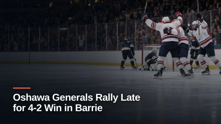 Original editorial featured image for: Oshawa Generals Rally Late for 4-2 Win in Barrie